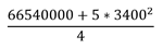 Variance of areas